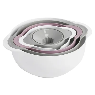 Immagine prodotto di Set da cucina Zeller, plastica, 31,7 x 12,5 cm, bianco/grigio
