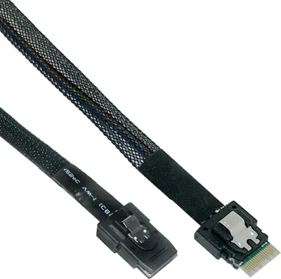 Zdjęcie produktu dla InLine 27645B, 1 m, SFF-8654 male, Mini SAS SFF-8087, Prosty, Prosty, Męska/Żeńska