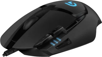 Productafbeelding van Logitech G 910-004070, Geschikt voor zowel rechtshandigen als linkshandigen, Optische sensor, USB Type-A, 4000 DPI, 1 ms, Zwart