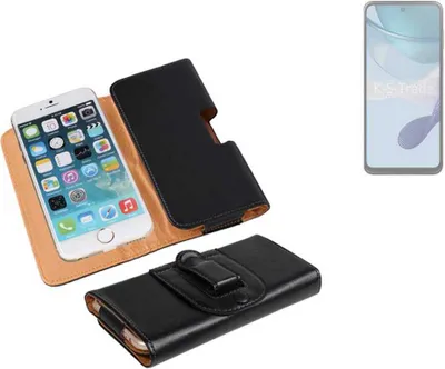 Produktbild von K-S-Trade Schützhülle Handyhülle kompatibel mit Motorola Moto G53j 5G Holster Gürtel Tasche Schutzhülle Handy-Tasche Smartphone Case Seitentasche