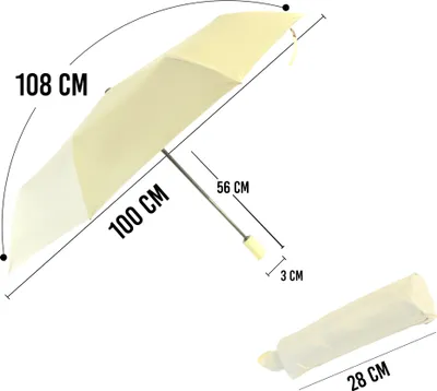 Produktbild von Biggdesign Moods Up Gelber Vollautomatik-UV-Schirm, windbeständig, Taschengröße, schnell trocknend, kompakter winddichter Schirm mit Rahmen für Männer und Frauen, Regenschirme, leicht zusammenklappbar