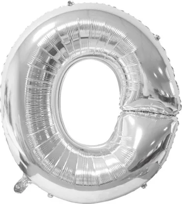 Obrázek produktu pro Balón foliový - písmeno O - stříbrný - 102 cm