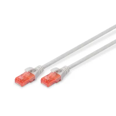 Produktbild von DIGITUS CAT 6 U/UTP Patchkabel - LSZH, 2,5m, grau