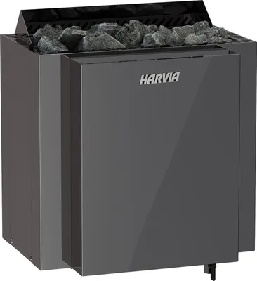 Produktbild von Harvia Qubic Combi BlackSteel BQ90S 9 kW Saunaofen mit Verdampfer Verdampferofen