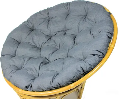 Produktbild von Polster für Papasansessel , Auflage , Ersatzpolster Papasan D 120 cm , Stoff Loneta anthrazit