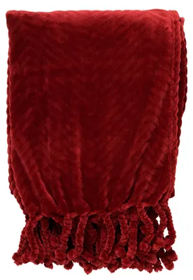 Produktbild von Dutch Decor Wohndecke Flanell-Fleece Ziggy 140x180 cm Rot