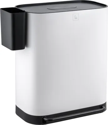 Produktbild von SVITA MLT2X30 Mülleimer Treteimer 60l 2 Fächer mit Deckel Weiß