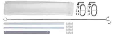 Produktbild von Palram - Canopia Polyester Sonnensegel Terrassenüberdachung Weiß 9er-Set 300x546 cm