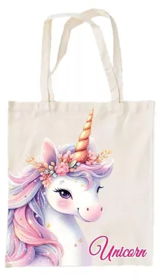 Image de Sac en toile Einhorn Mystic, sac de courses 44 cm