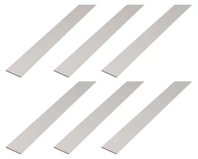 Zdjęcie produktu dla Alberts 6 x płaskownik, aluminium, anodowany na srebrno, 30 x 2 mm, długość 1 m