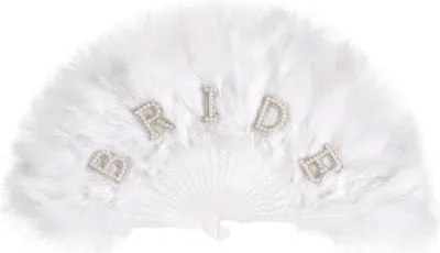 Produktbild von Vintage Feder Faltfächer Hochzeit Party Braut Handfächer Tragbarer Sommerfächer Dekoration Tanzperformance Requisiten Partyzubehör