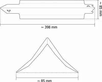 Produktbild von Gasgrill Brennerabdeckung aus Edelstahl passend für Enders Kansas 2 Pro 3, Farbe:2er Set Chrom Bulle