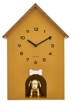 Produktbild von WANDUHR Dog House - Gelb - 11,5/26,5/36,5 cm