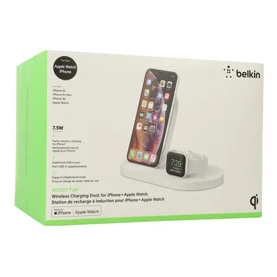 Produktbild von Belkin F8J235VFWHT, Drinnen, AC, Kabelloses Aufladen, Weiß