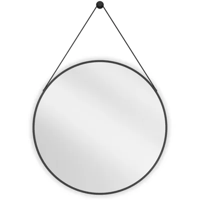 Zdjęcie produktu dla Mexen String lustro łazienkowe okragłe 70 cm, rama czarna - 9854-070-070-000-70