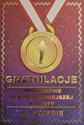 Produktbild von Geburtstags-Gutschein für Damenmedaille – YEKU