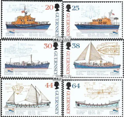 Produktbild von Briefmarken GB - Guernsey 1999 Mi 802-807 gestempelt Rettungsgesellschaft
