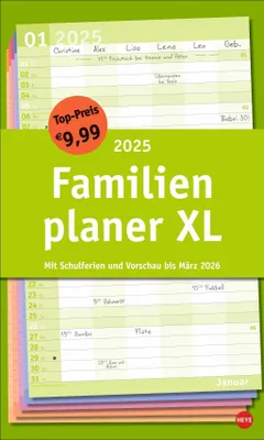 Produktbild von Basic Familienplaner XL 2025