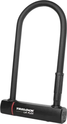 Produktbild von Trelock Bügelschloss mit Halter ZB 401 U4 Flex, 102-230mm, Ø14mm, schwarz