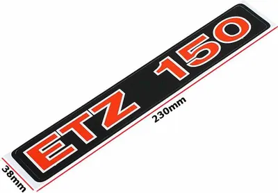 Zdjęcie produktu dla Naklejka MZ ETZ 150 CZERWONA