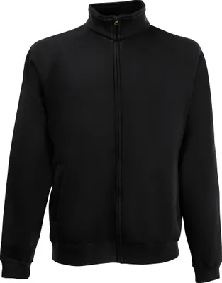 Produktbild von Fruit Of The Loom Herren Premium 70/30 Sweatjacke / Sweatshirt-Jacke / Sweatshirt mit Reißverschluss RW3165 (M) (Schwarz)