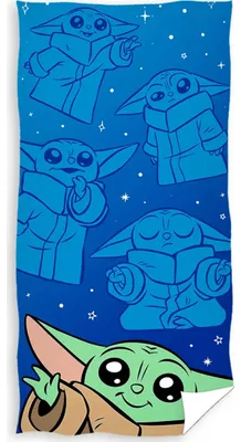 Obrázok produktu pre Detská osuška Star Wars Baby Yoda Galaxy Grogu