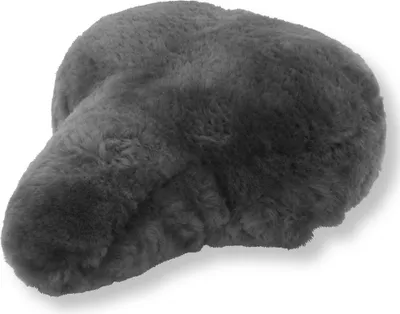 Produktbild von Reissner Lammfelle Fahrradsattel Bezug Fahrradsattelüberzug aus echtem Merino Lammfell FSB-A-0-ANT Anthrazit 27x24cm Gr.0