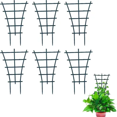 Obrázok produktu pre Opora pre rastliny 6 ks, pre popínavé rastliny, plast, zelená