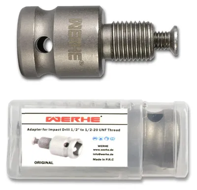 Imagen del producto de Adaptador para llave de impacto de 1/2 de pulgada a broca de 1/2-20 UNF