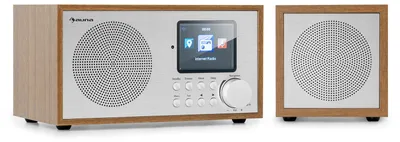 Produktbild von Auna Radio, Aufladbares DAB-Radio, DAB Plus Radio mit Bluetooth, Radio Batteriebetrieben mit DAB/DAB+/FM, Küchenradio mit HCC-Display, Wecker, 5 h Betrieb, Radio mit Netzstecker, Mini-Radio Klein