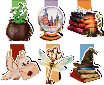 Produktbild von Magnetische Lesezeichen - Für Buchliebhaber - 6 Stück - Bunt
