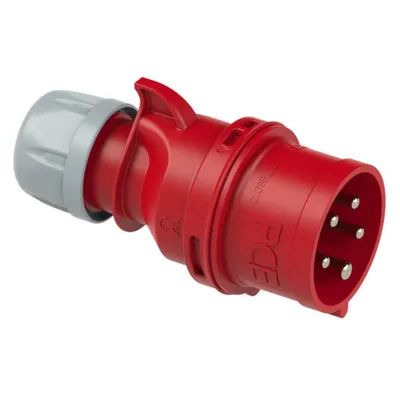 Produktbild von PCE CEE Rot/Grau 5-polig 32A 6h 400V IP44