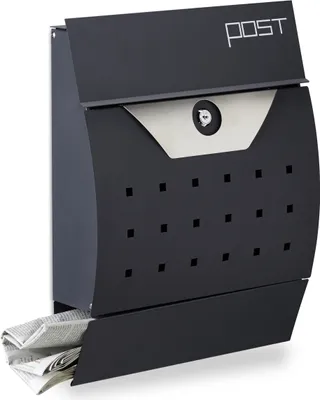 Produktbild von relaxdays Design Briefkasten mit Zeitungsfach