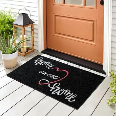Immagine prodotto di Ibenzoa® Tappetino per esterni e interni in fibra di cocco al 100%, con setole naturali abrasive – assorbente, con base in gomma antiscivolo, dimensioni 40 x 70 cm, spessore 1,8 cm