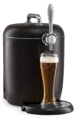 Produktbild von Klarstein 6L Bier Zapfanlage mit Kühlung, 65W Zapfanlage für Bier wie Frisch Gezapft, Kühlung 3-12°C, Bier-Zapfanlagen Gekühlt mit LED und Füllstandsanzeige, Leise Bierzapfanlage mit Mini-Bier-Fass
