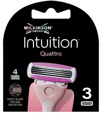 Immagine prodotto di Testine di ricambio Wilkinson Quattro per donne, confezione da 3 pezzi