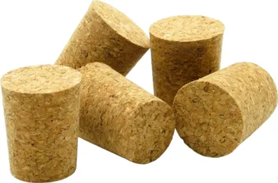 Produktbild von 5 x Mini Korkstopfen 16/14mm - Kleiner Flaschenkorken, Korken, Konischer Korkstopfen, Presskork