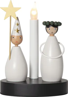 Produktbild von Star Trading 652-90, Leichte Dekorationsfigur, Weiß, IP20, Weiß, 1 Glühbirne(n), E10