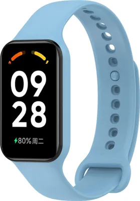 Produktbild von Strap-it Xiaomi Redmi Smart Band 2 Silikon Armband (Hellblau)