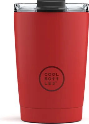 Zdjęcie produktu dla Cool Bottles Kubek termiczny ze stali nierdzewnej Vivid 330 ml - czerwony