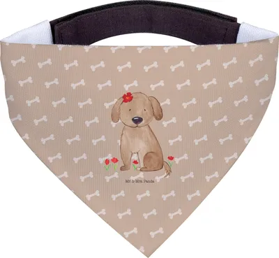 Produktbild von Mr. & Mrs. Panda Halstuch Hund Hund Dame - Hundeglück - Geschenk, Liebe, Tuch, Hunde, Frauchen, Liebenswert, Für, Hundehalstuch, Sprüche, Flauschig