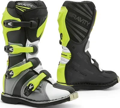 Produktbild von Forma Gravity Motocross Stiefel, weiß/grau/gelb, 40