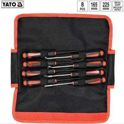 Produktbild von Yato Mini-Haken Satz Montagehaken Demontagehaken Dichtungsschaber 8tlg.