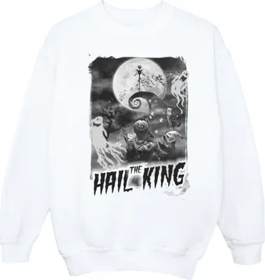 Produktbild von Disney - "Nightmare Before Christmas Hail The King" Sweatshirt für Herren BI42620 (L) (Weiß)