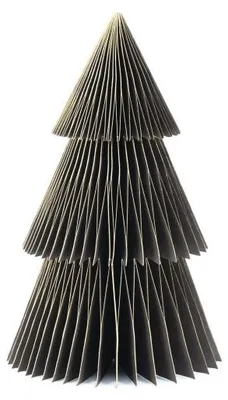 Only Natural – Wabenpapier-Weihnachtsbaum – Braun – 20 cm – Ansicht 1