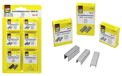 Zdjęcie produktu dla EASY WORK (Verkaufseinheit: 6) Ersatzklammernsatz 3000-teilig. 261188 4303391149300