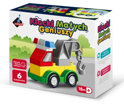 Obrázok produktu pre Klocki konstrukcyjne Autko 6 elementów dla dzieci od 18 miesiąca