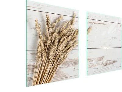Image de Plaque de protection pour cuisinière Motif bois en verre trempé