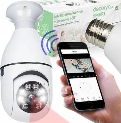 Produktbild von Kamera 360 Ip Wifi Full Hd Zoom Thread E27 Led Nachtmodus Mit Alarm