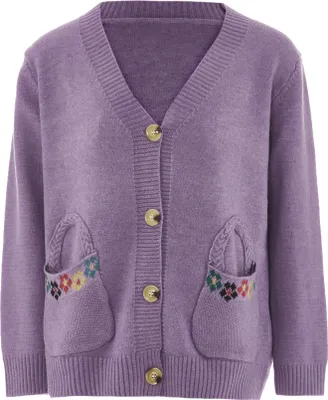 Produktbild von IMMY damen strickjacke - flieder, M